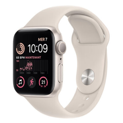 Apple Watch SE (GPS) 40mm Starlight – Starlight Band (2022)